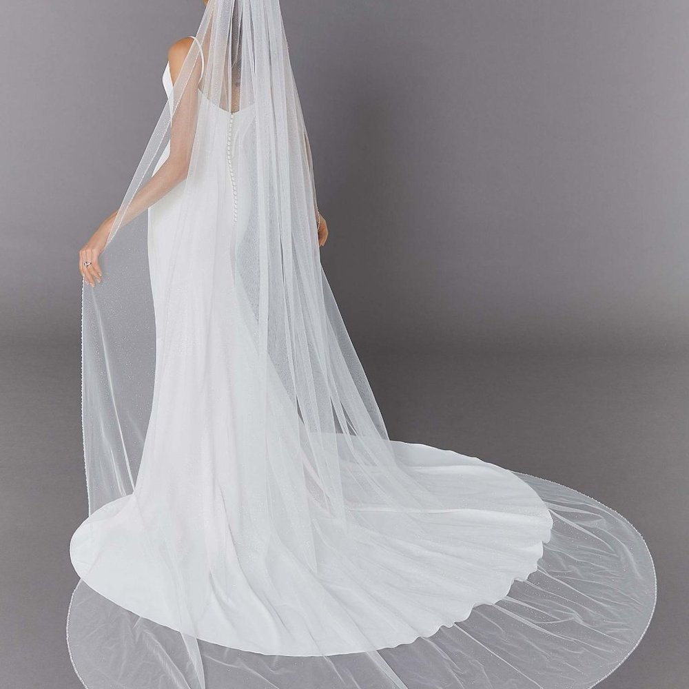 Morilee Sparkle Cathedral Veil with Crystals